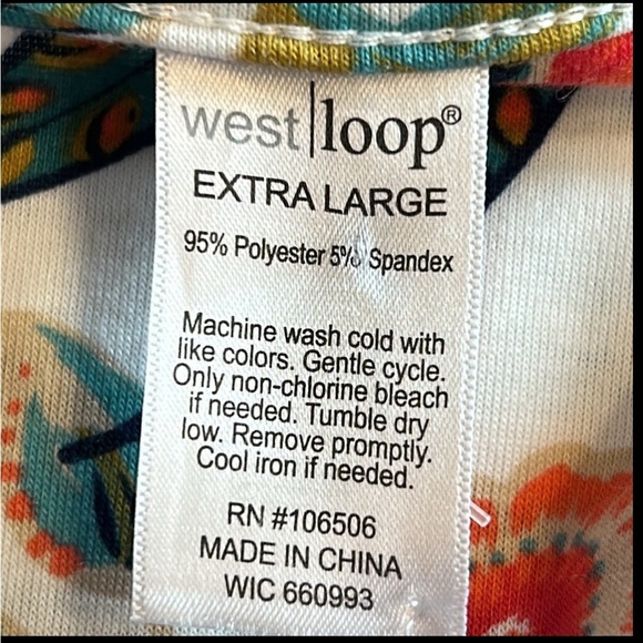 WEST LOOP ,floral tank midi summer dress,multicolor,cinched tie waist ,NWT, XL, - Picture 5 of 8